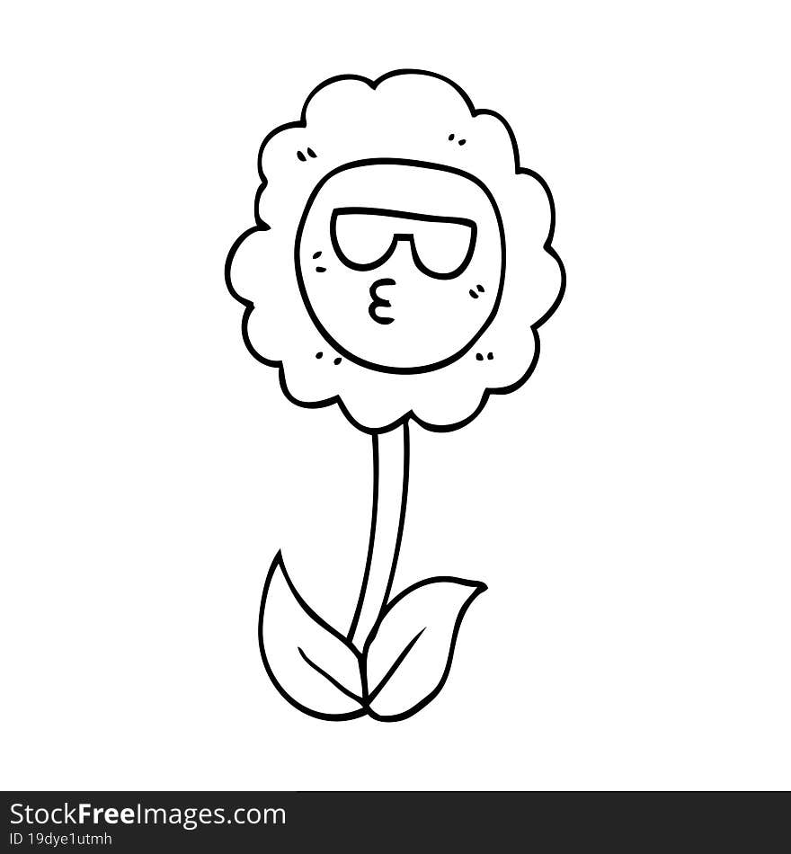 cartoon flower