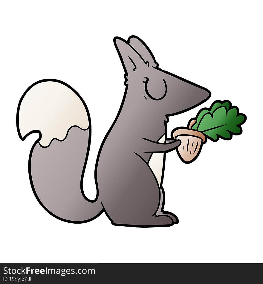 cartoon squirrel. cartoon squirrel