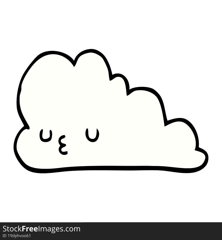 cute cartoon cloud