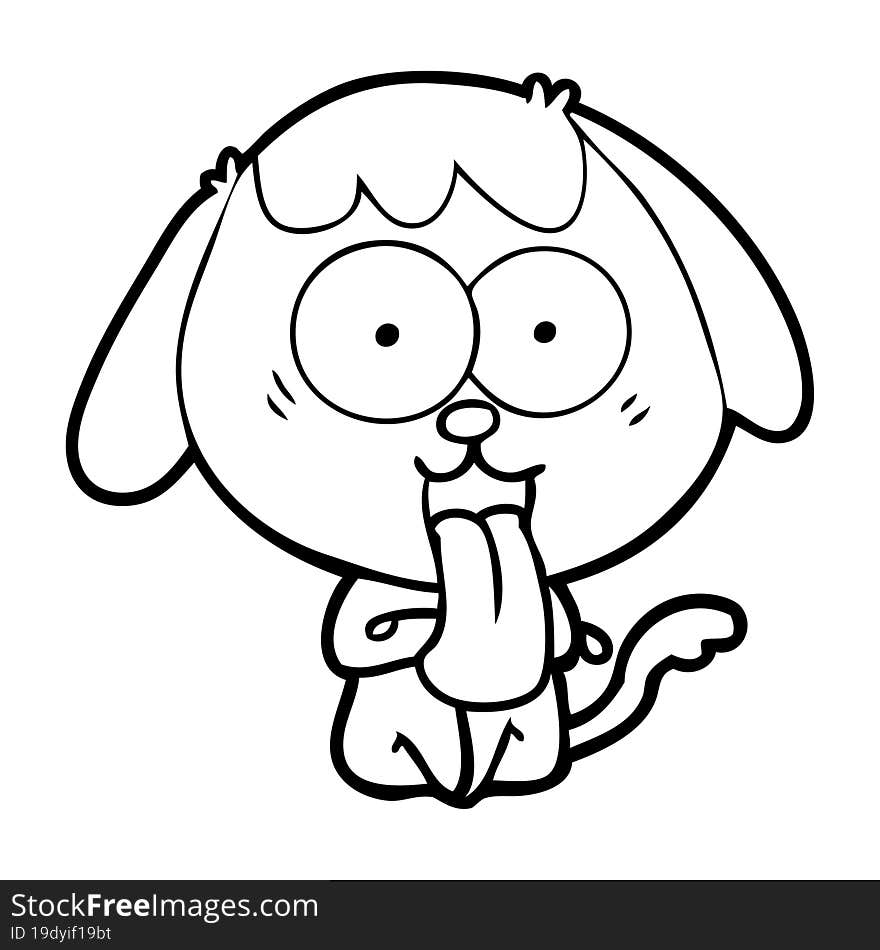 cute cartoon dog. cute cartoon dog