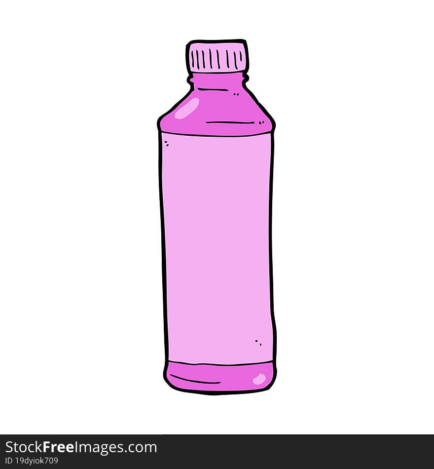 cartoon pink bottle