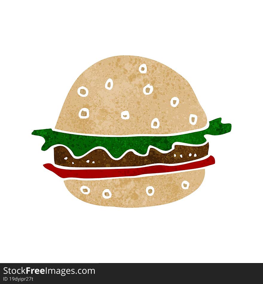 cartoon hamburger