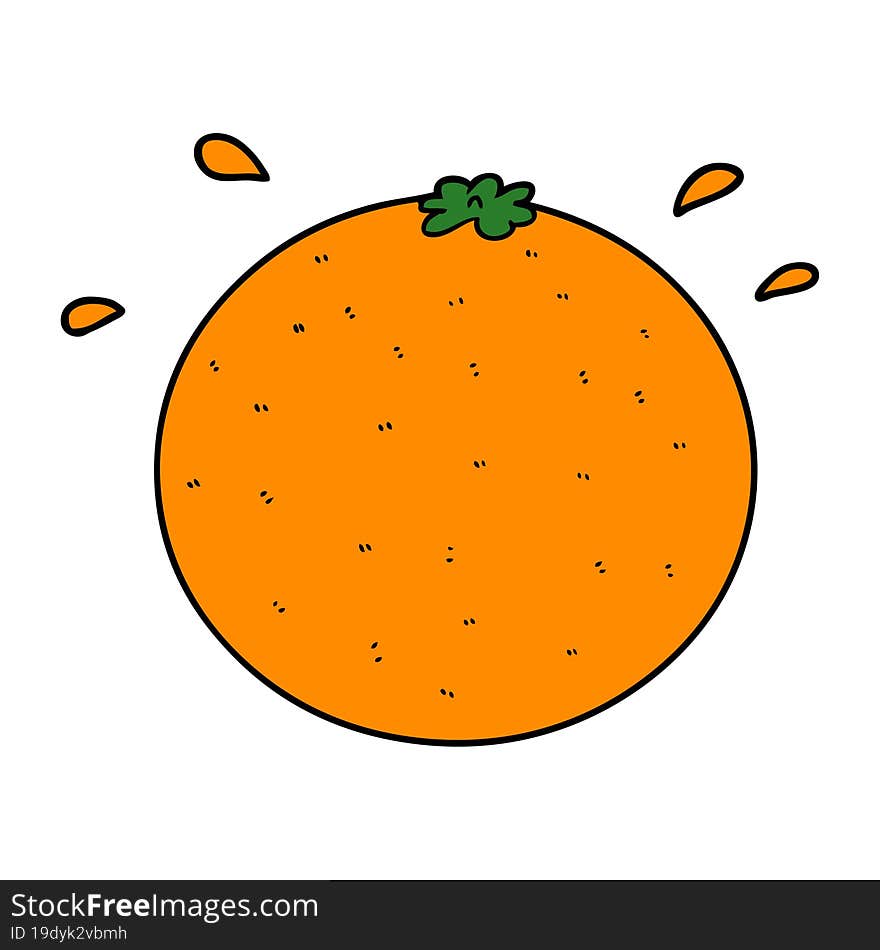 cartoon orange. cartoon orange