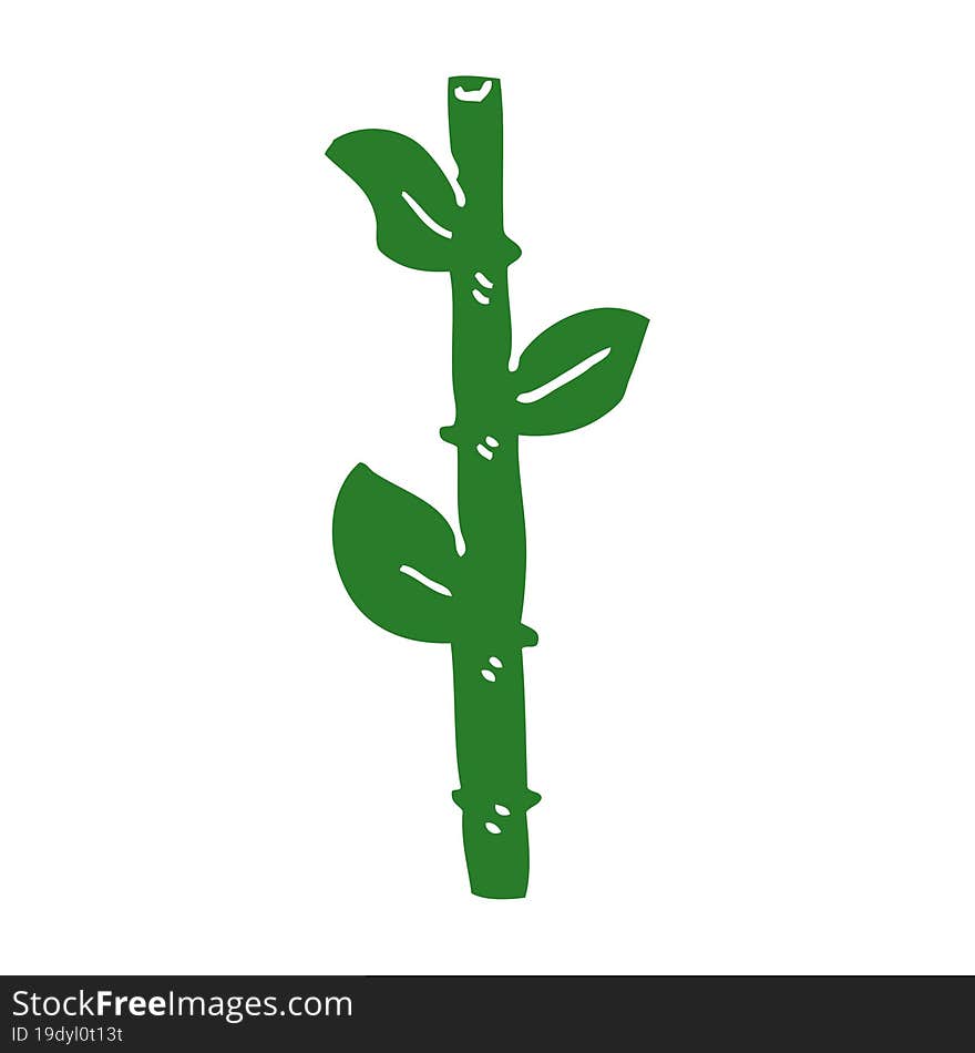 Flat Color Style Cartoon Bamboo