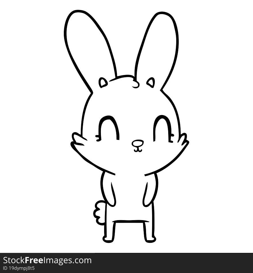 cute cartoon rabbit. cute cartoon rabbit