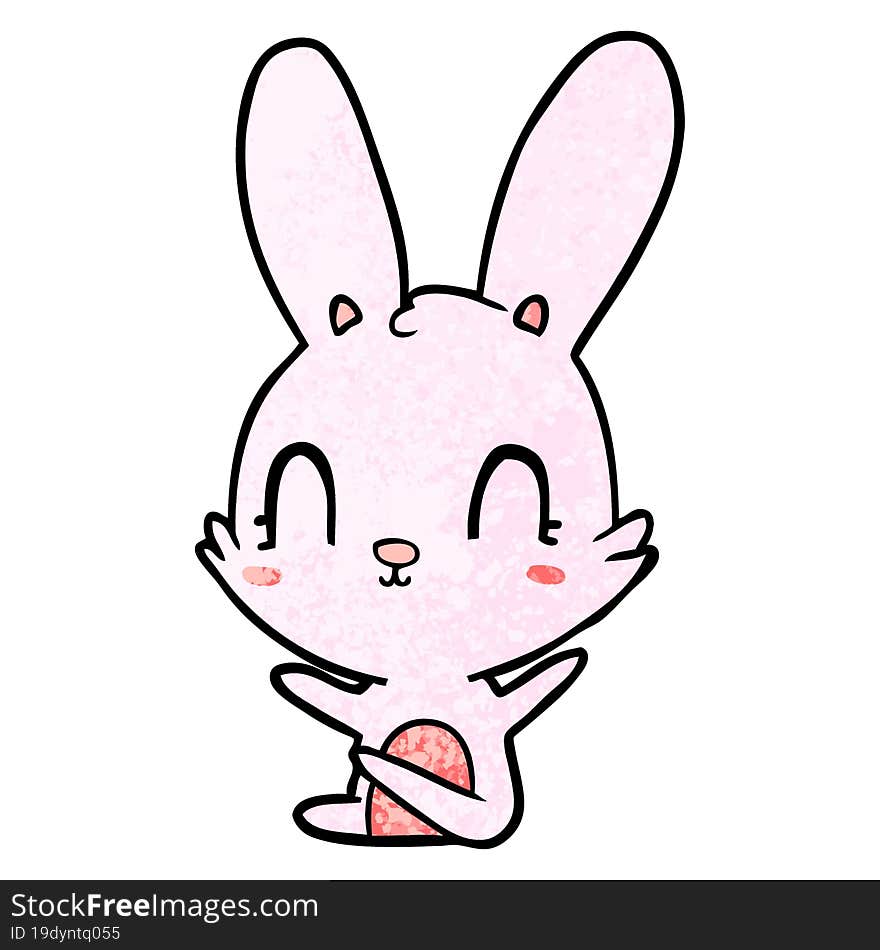 cute cartoon rabbit. cute cartoon rabbit