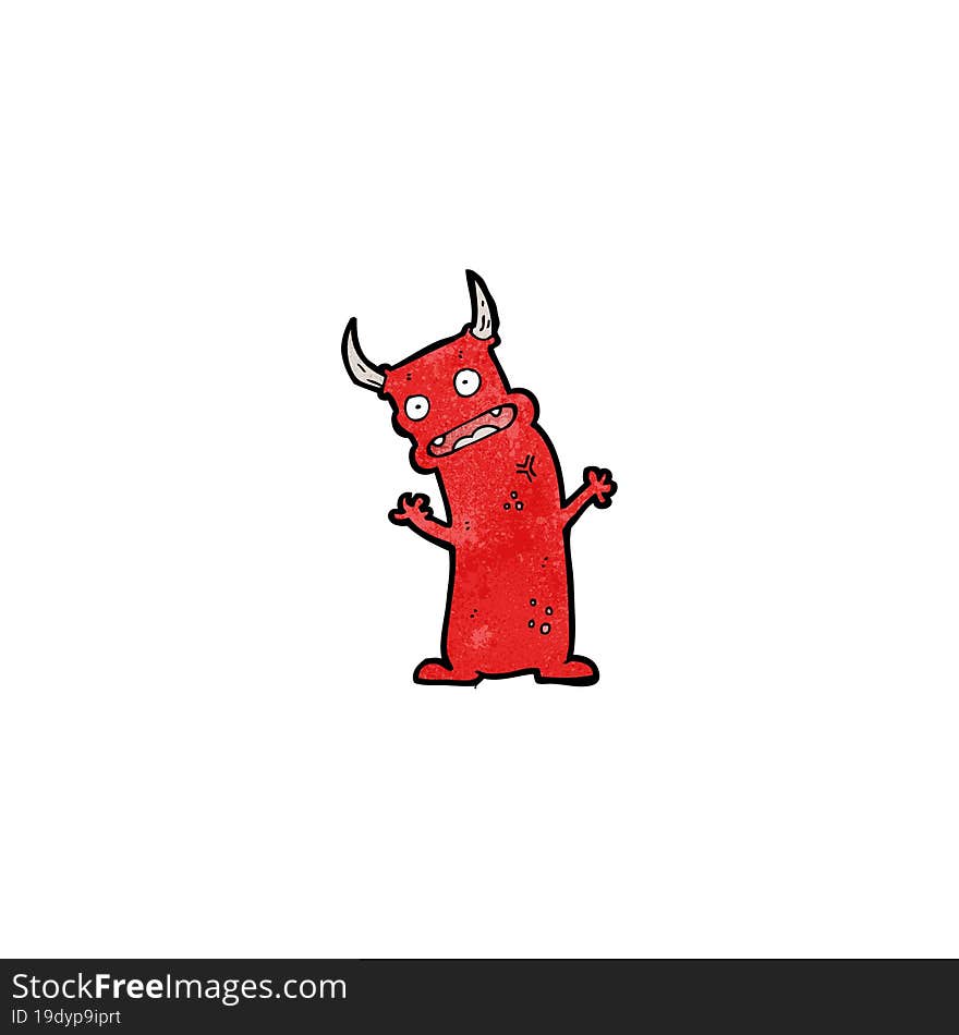 cartoon little devil