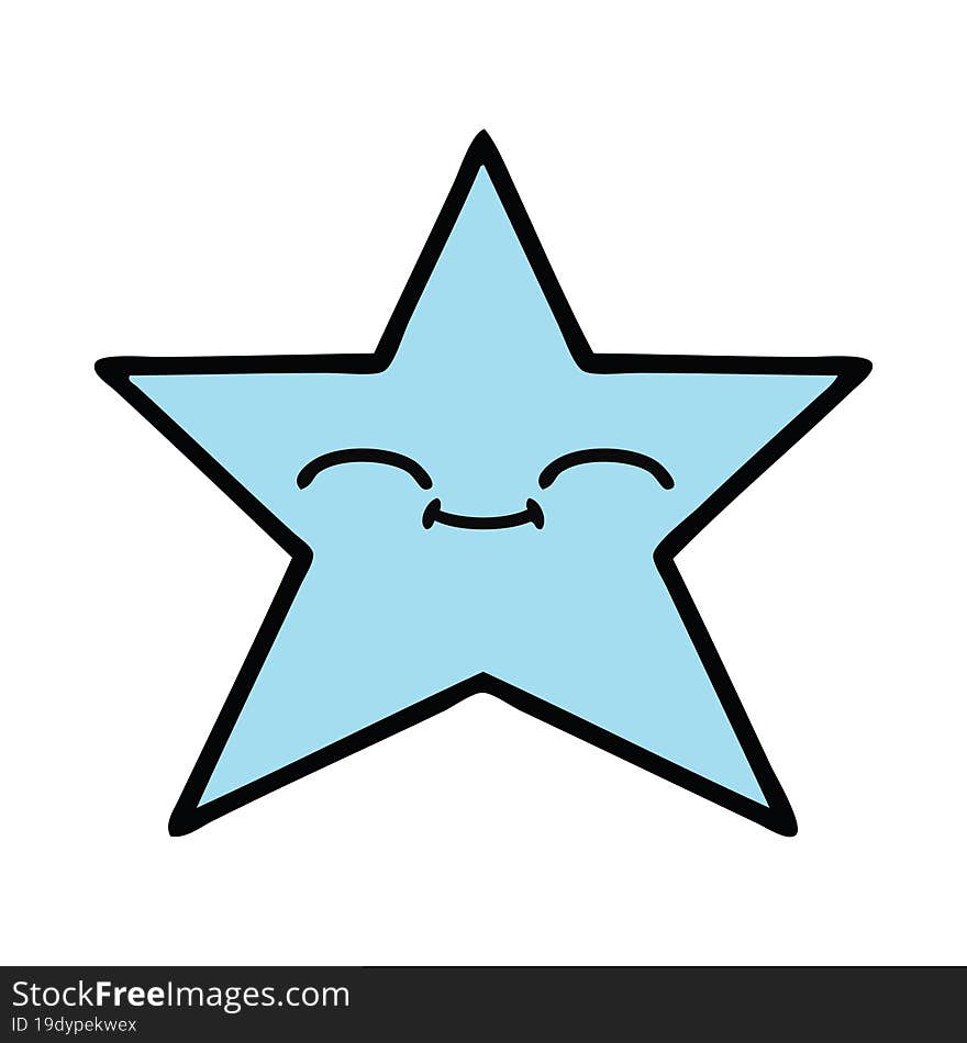 cute cartoon star fish