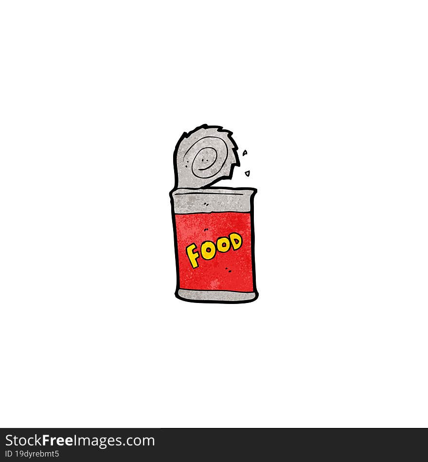 cartoon canned food