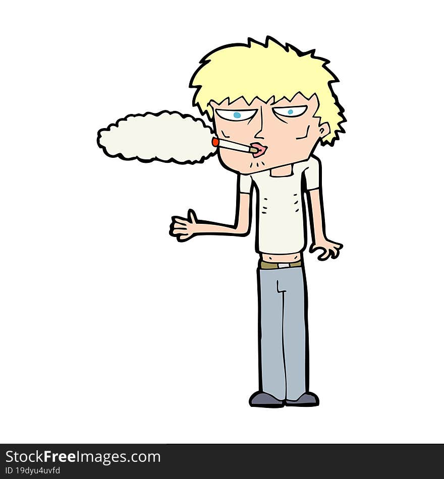 cartoon smoker