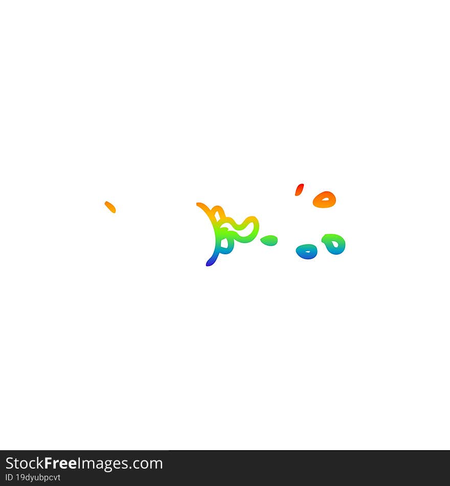 rainbow gradient line drawing of a cartoon boy wearing spectacles