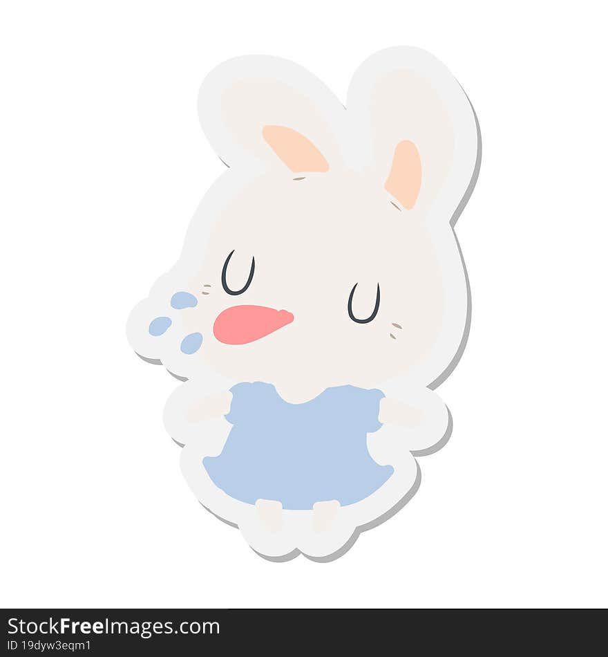 cartoon rabbit sticker