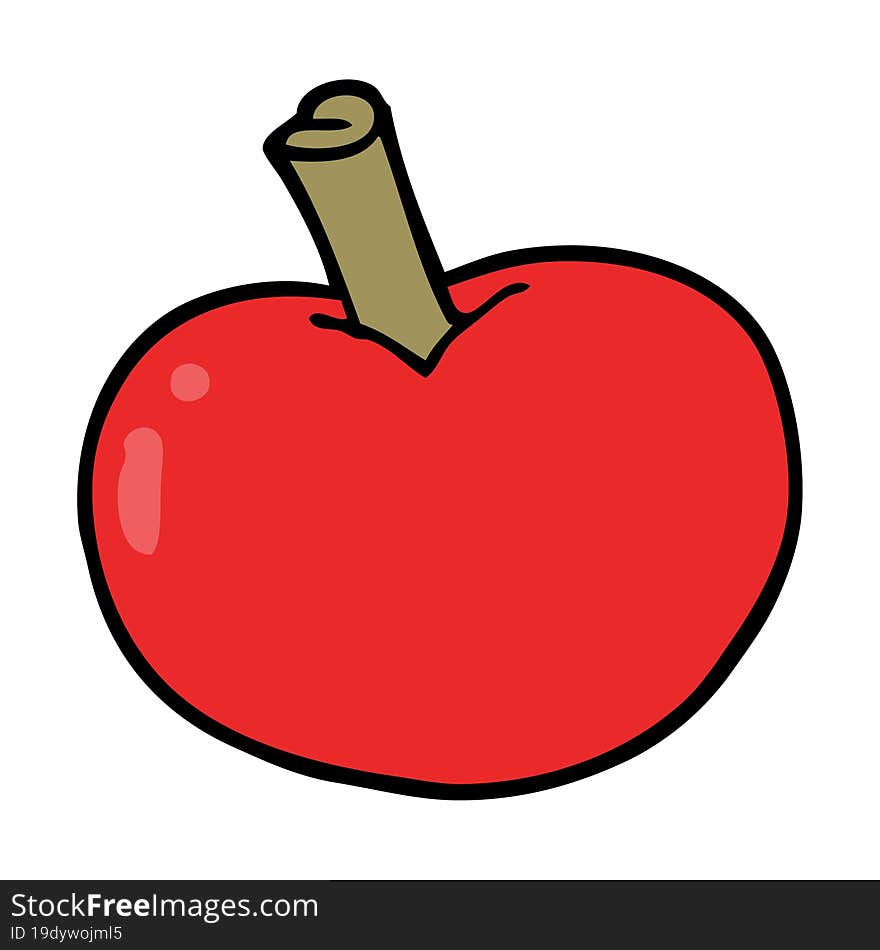 Cartoon Apple