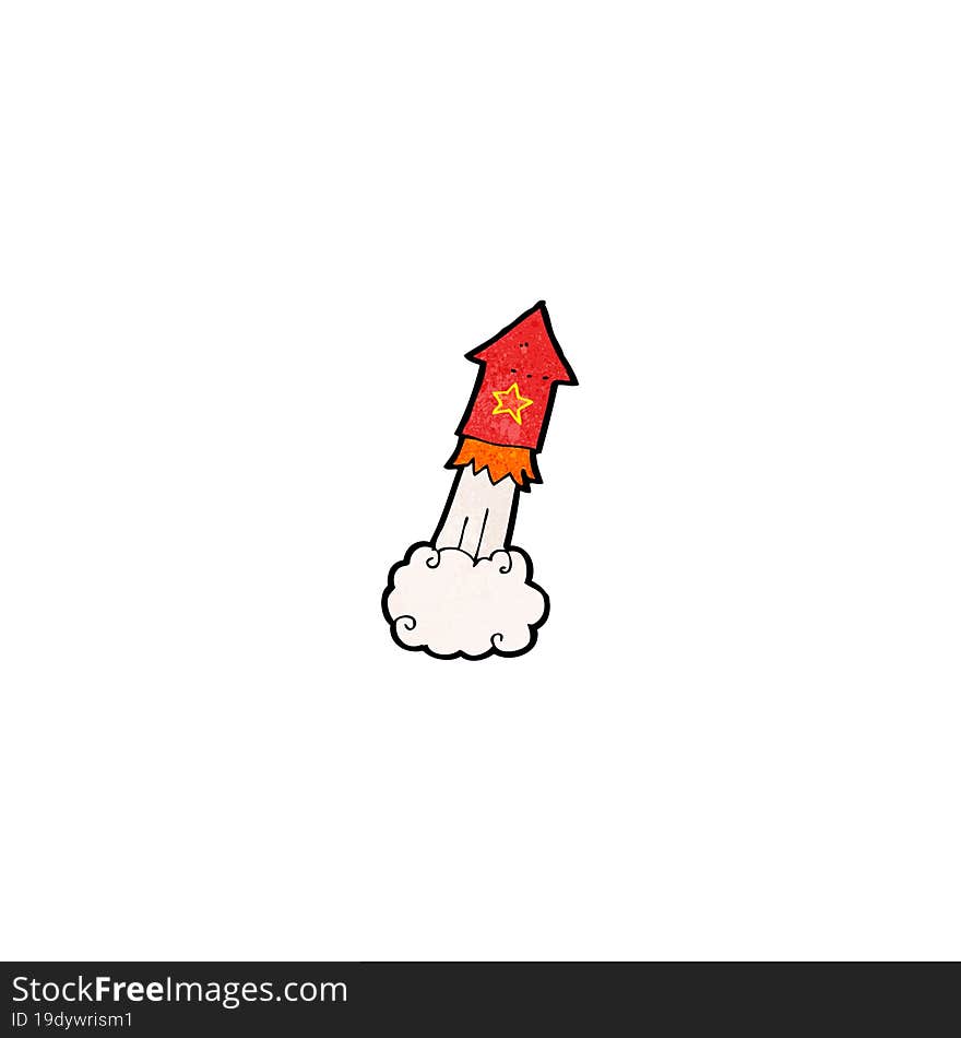 cartoon rocket