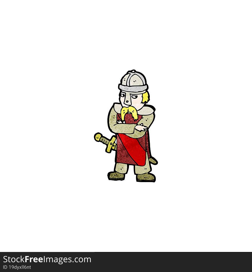 cartoon saxon warrior