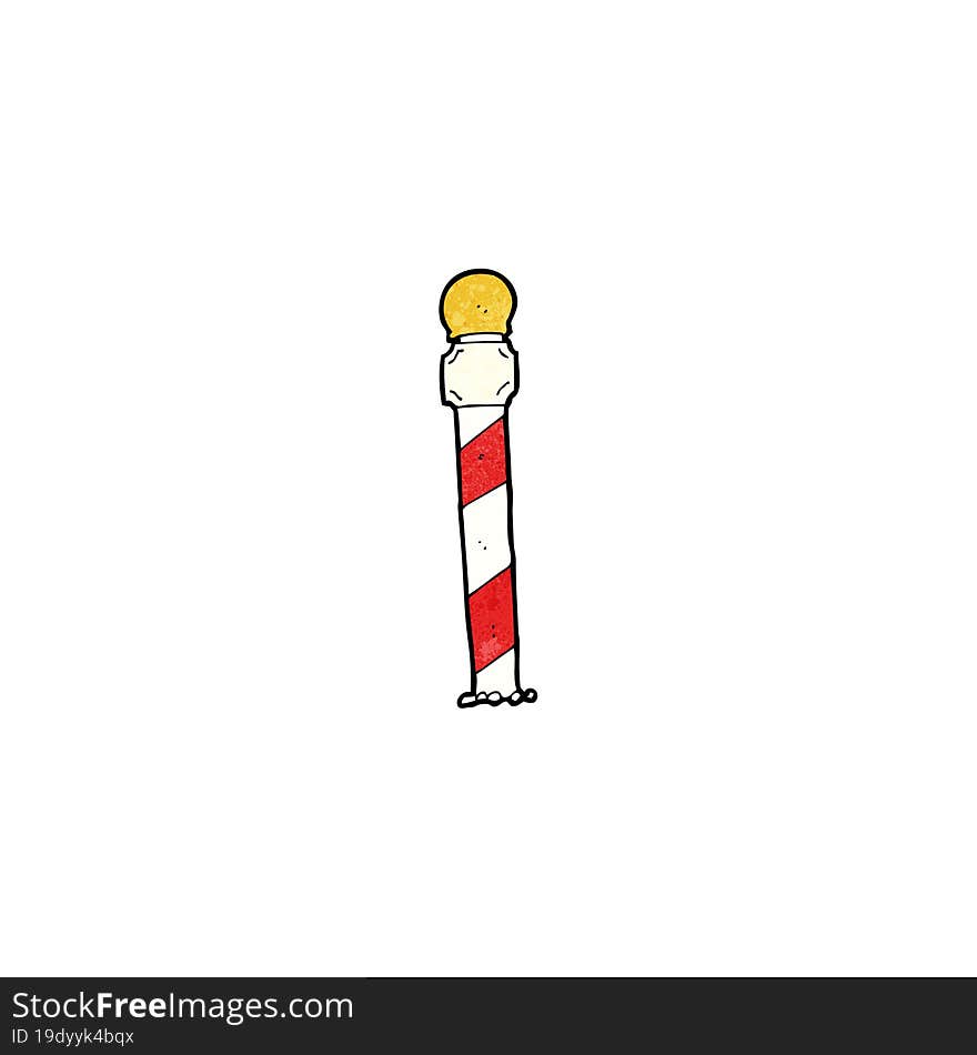 Striped North Pole Cartoon