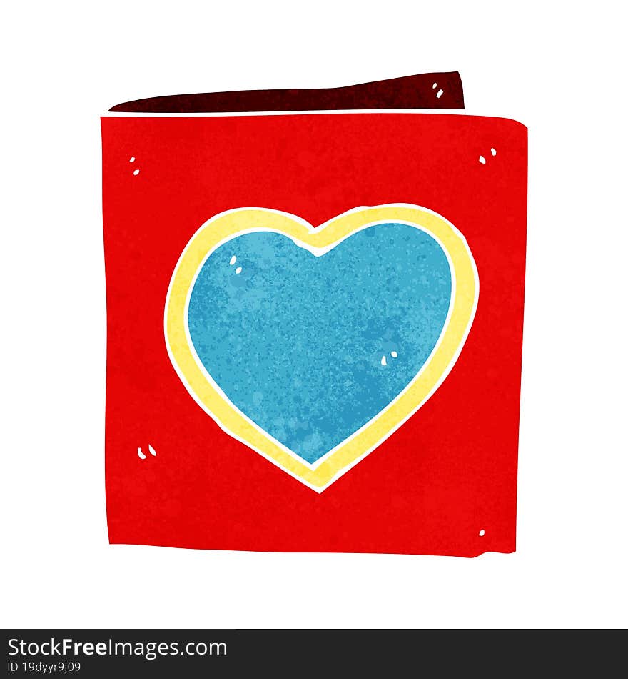 cartoon love heart card