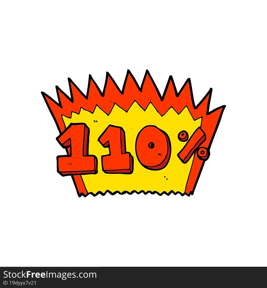 Cartoon 110 Symbol