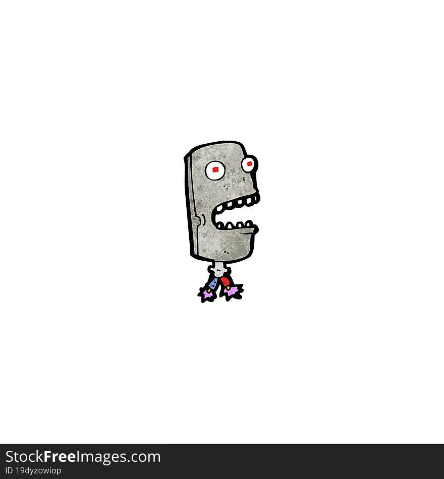 cartoon robot head