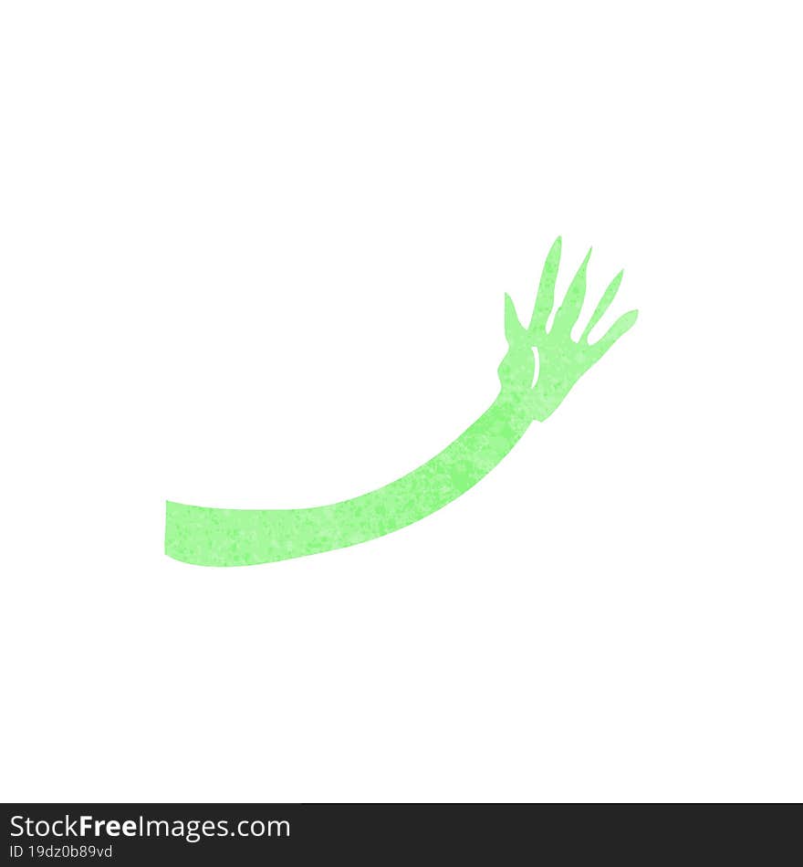 cartoon monster arm