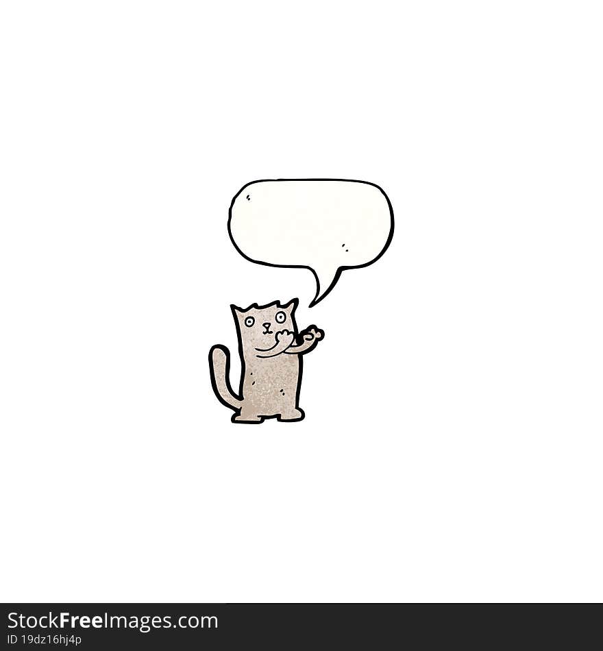 cute little cat cartoon