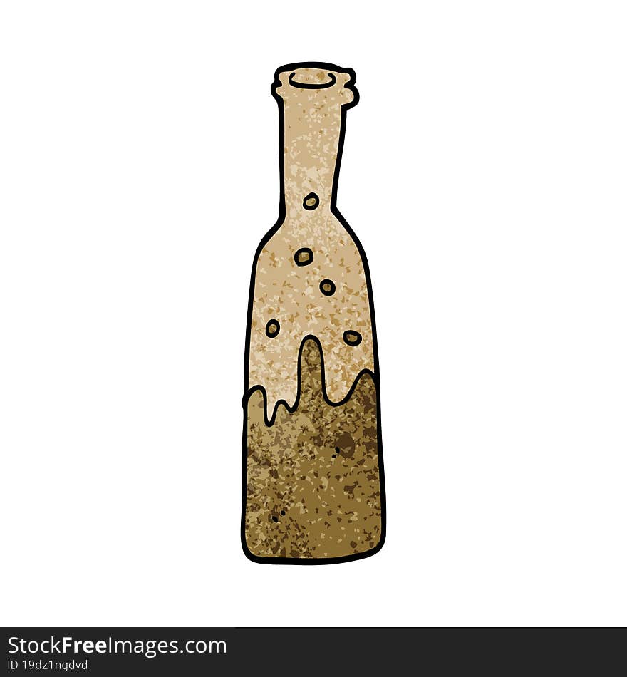 cartoon doodle bottle of pop