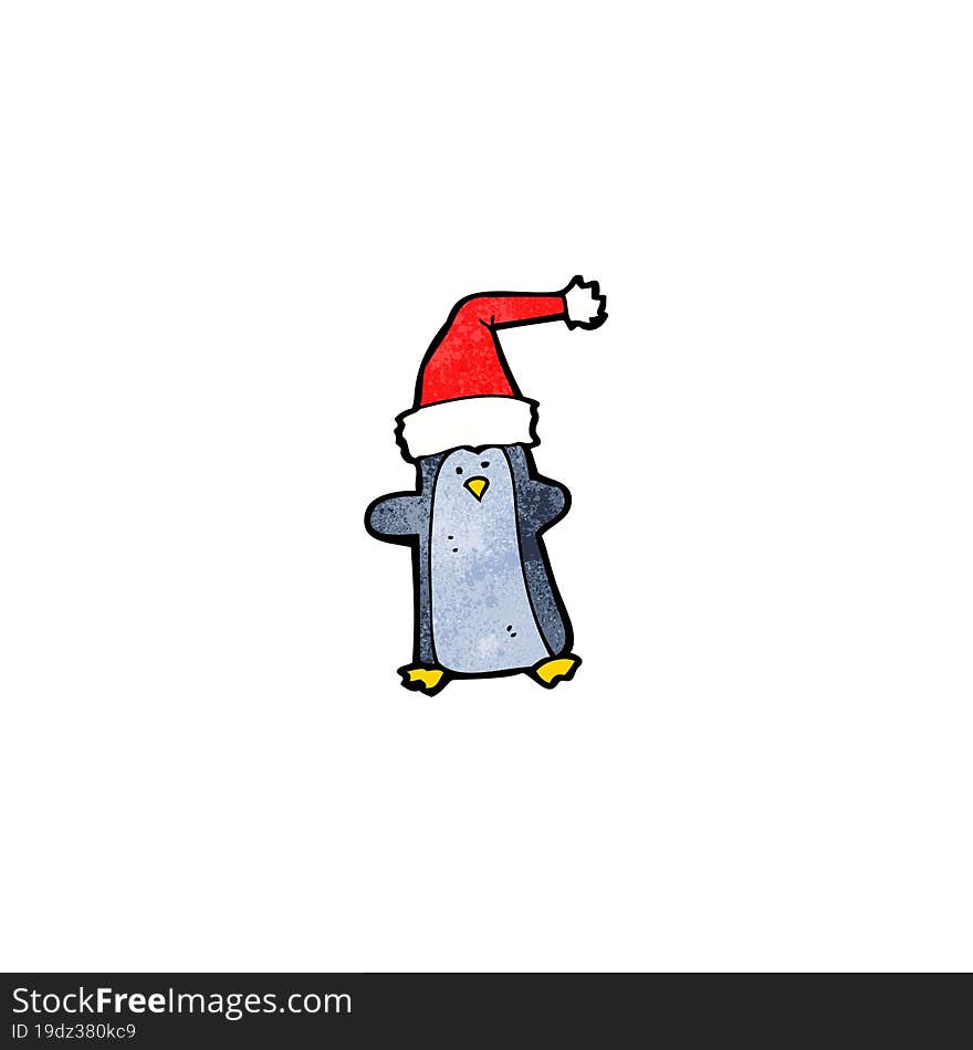 cartoon christmas penguin