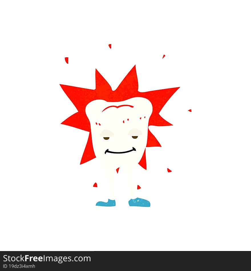 cartoon happy tooth