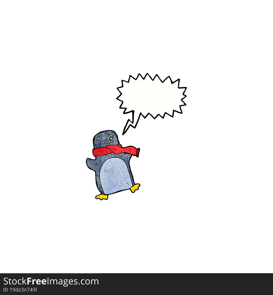 cartoon penguin