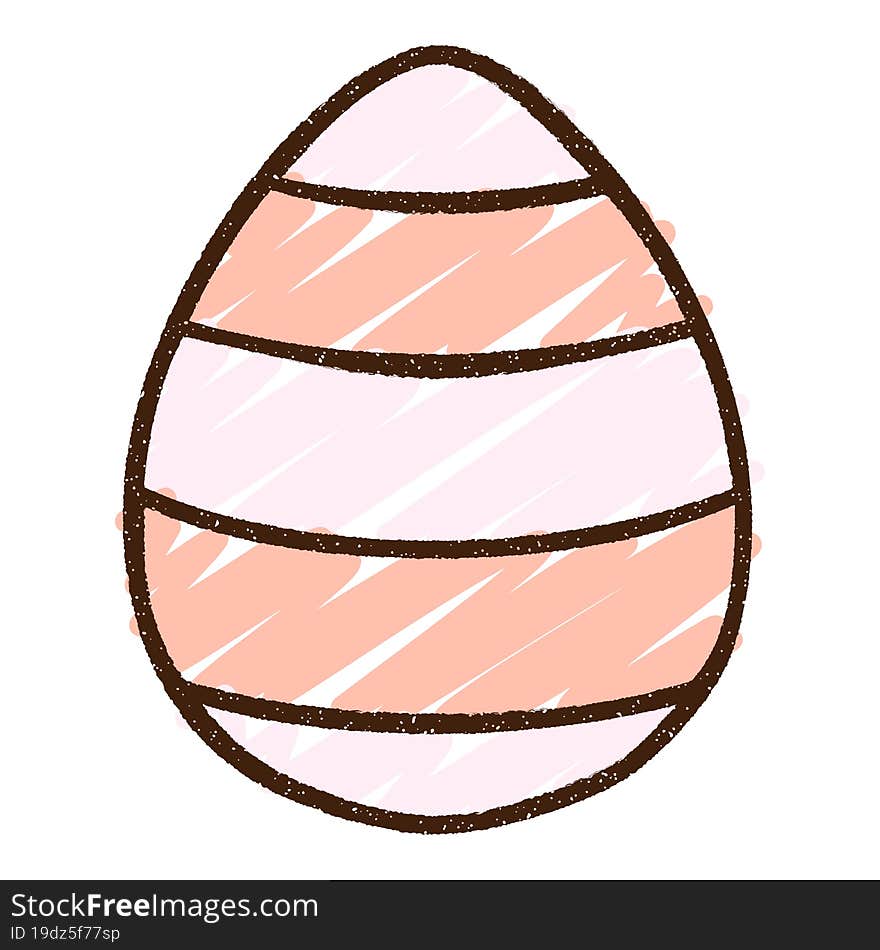 Easter Egg Chalk Drawing