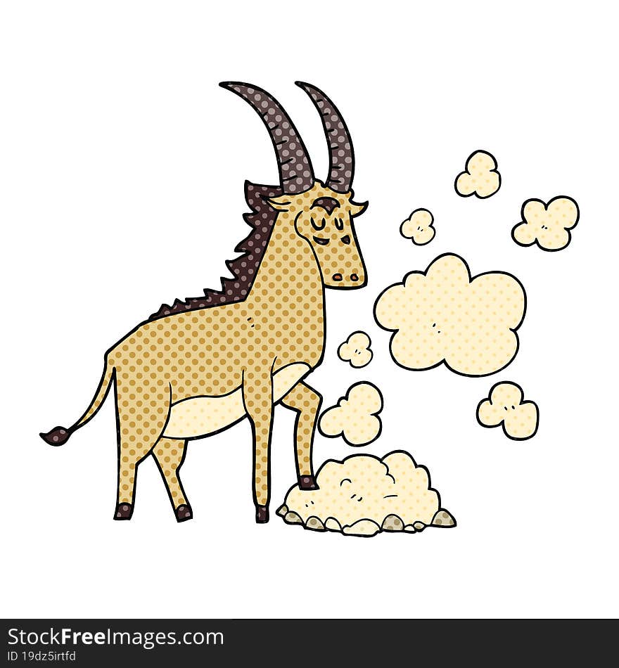 cartoon antelope