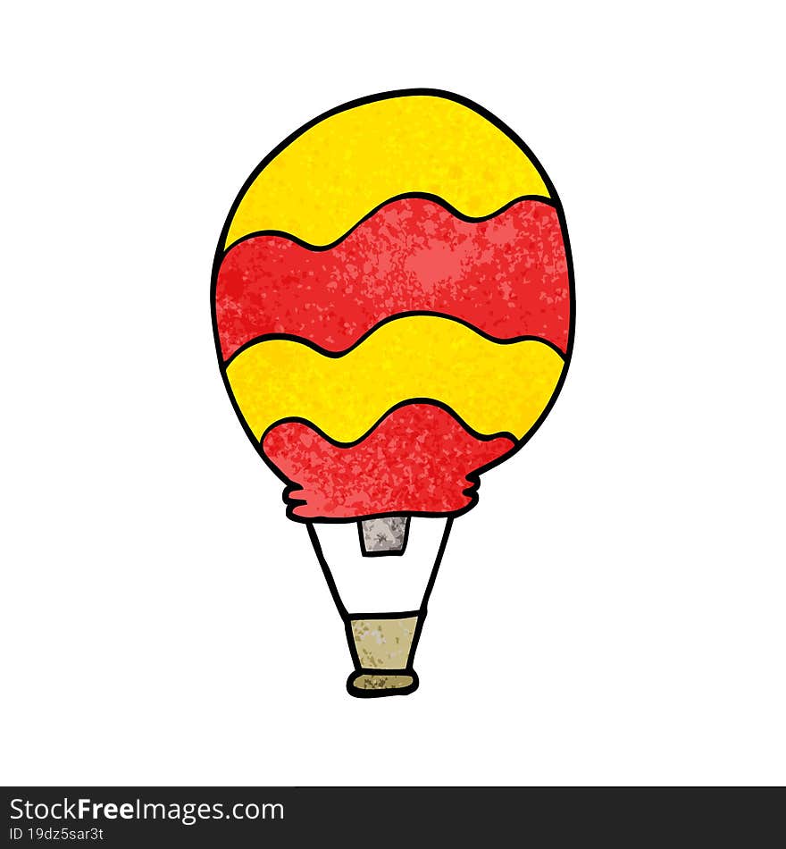 Cartoon Doodle Of A Hot Air Balloon