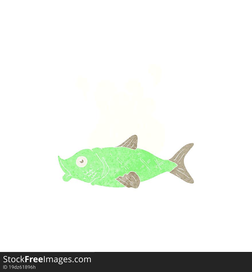 cartoon smelly  fish