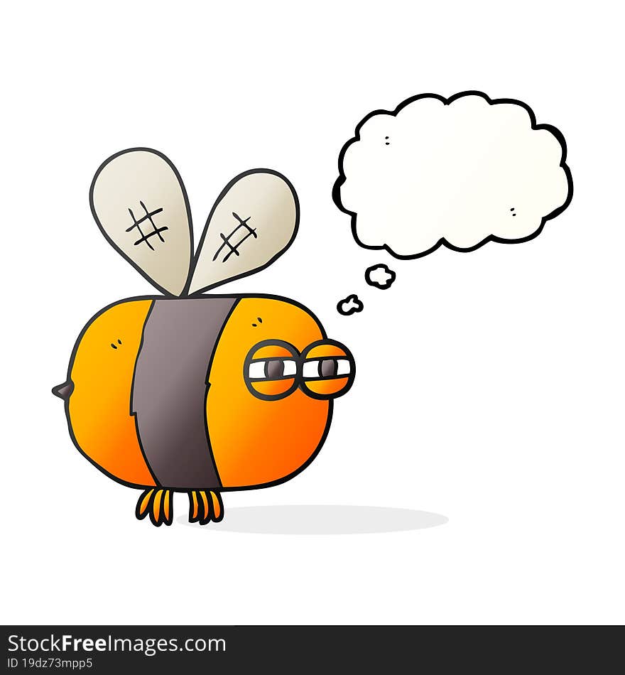 thought bubble cartoon angry bee