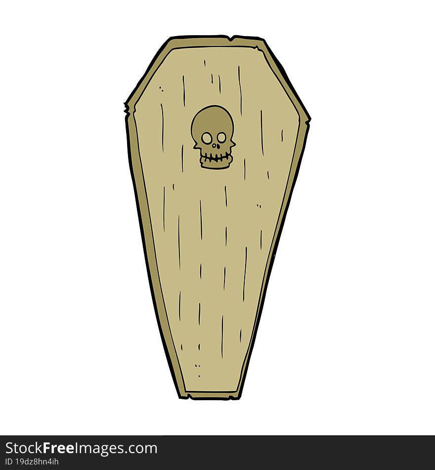 Spooky Cartoon Coffin