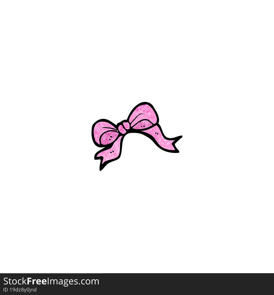 cartoon pink bow