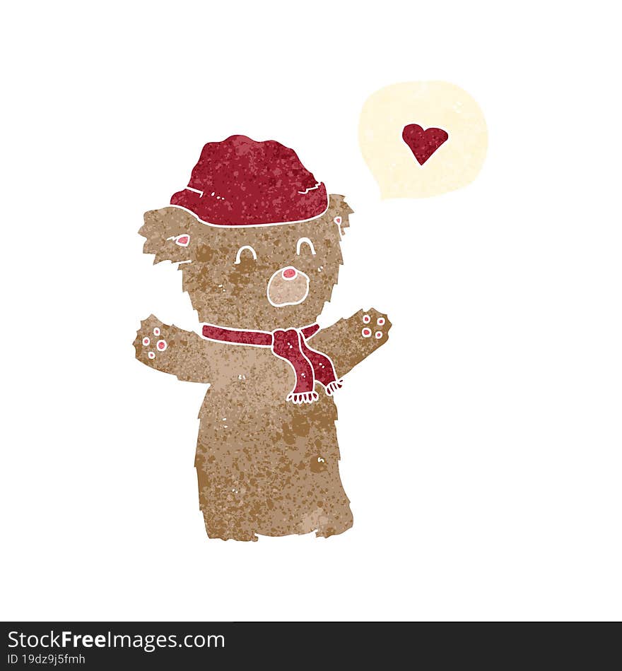 Cartoon Bear In Hat