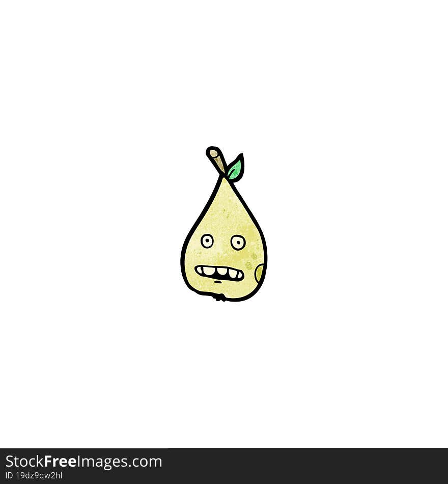 cartoon pear character