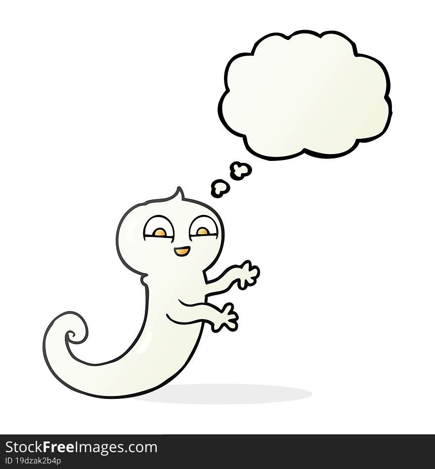 Thought Bubble Cartoon Ghost