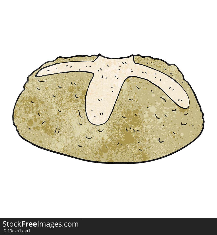 Textured Cartoon Loaf Of Bread