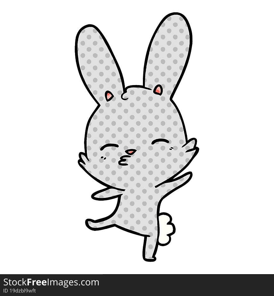 curious bunny cartoon. curious bunny cartoon