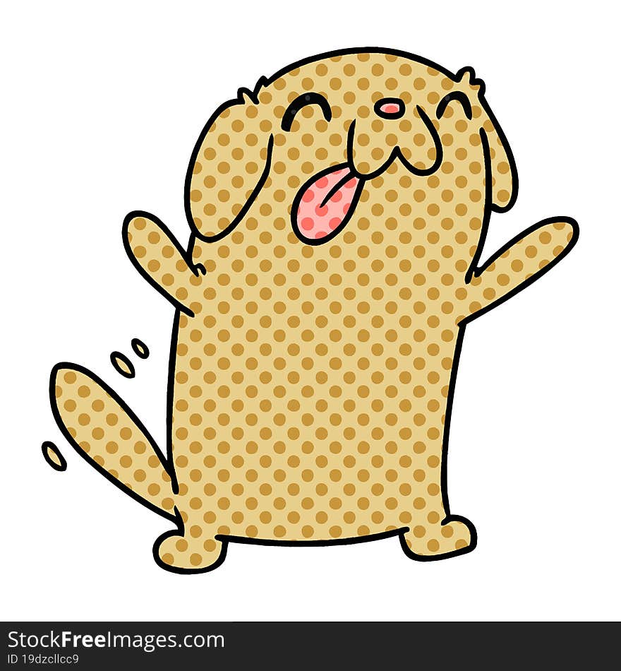 Cartoon Kawaii Of A Cute Dog