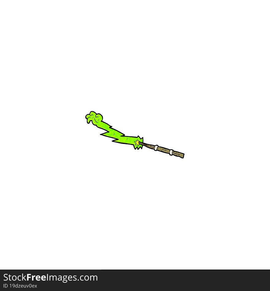 cartoon magic wand