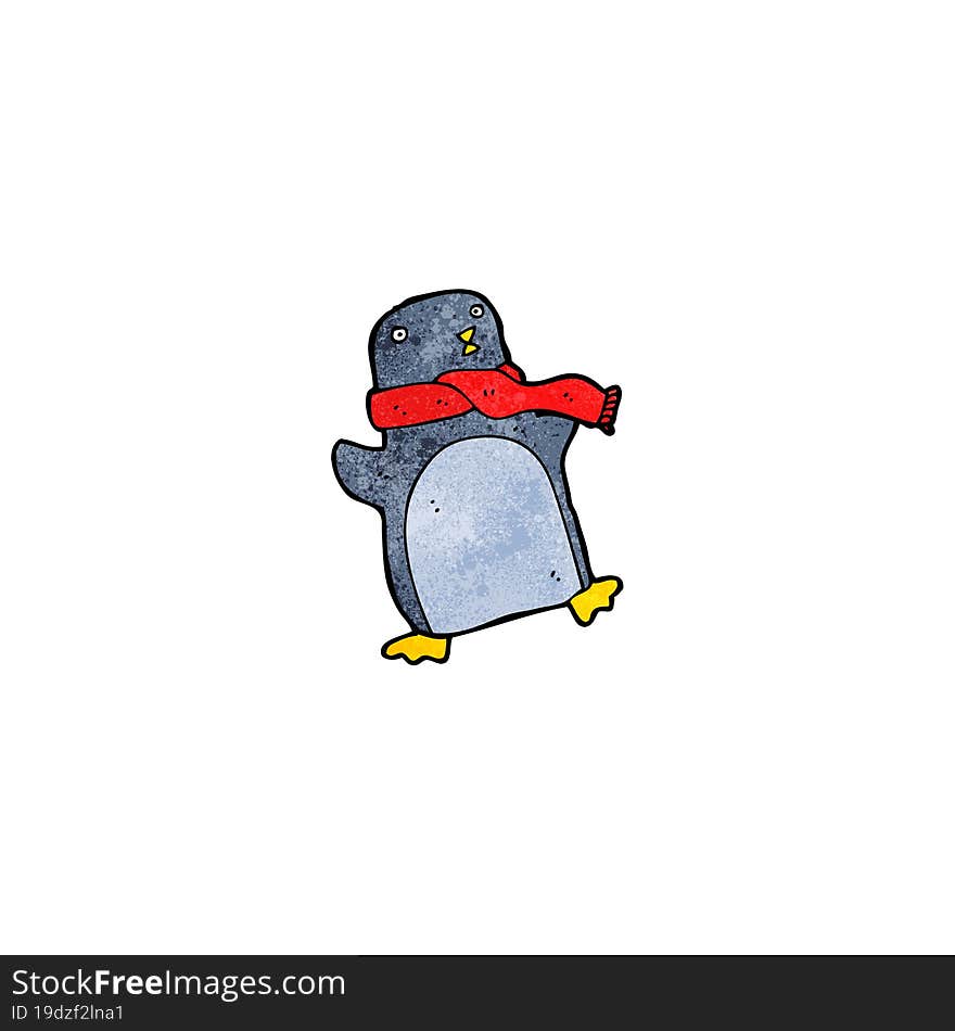 cute christmas penguin