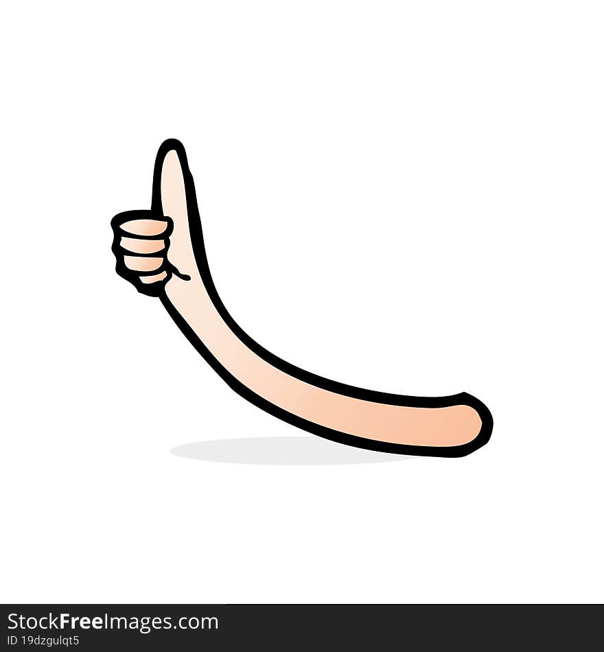 Cartoon Arm Gesture