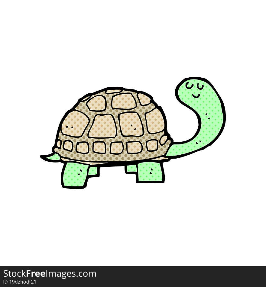 cartoon happy tortoise