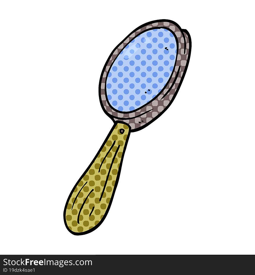 Cartoon Doodle Magnifying Glass