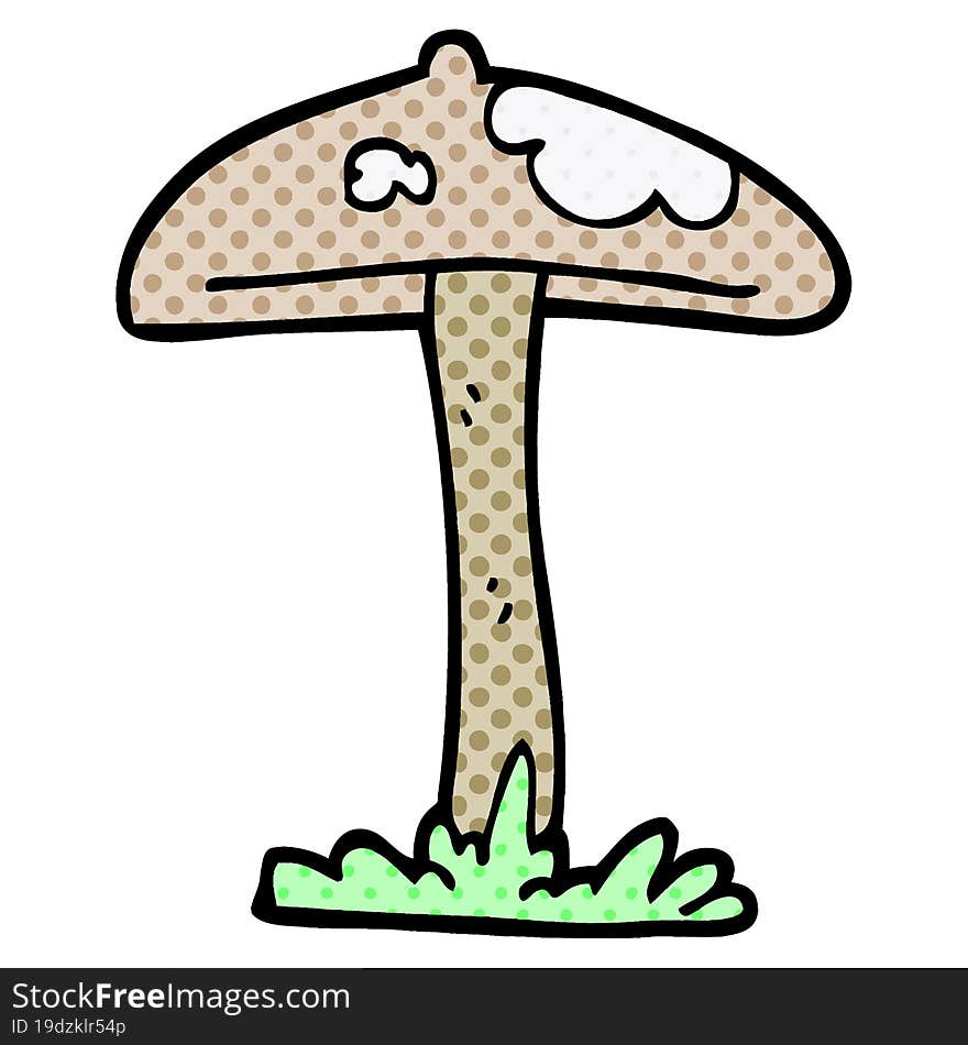 Cartoon Doodle Mushroom