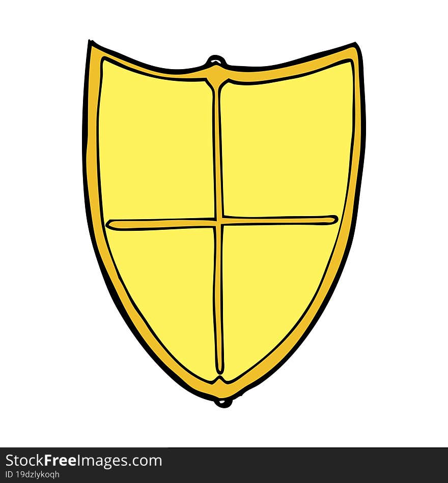 cartoon heraldic shield