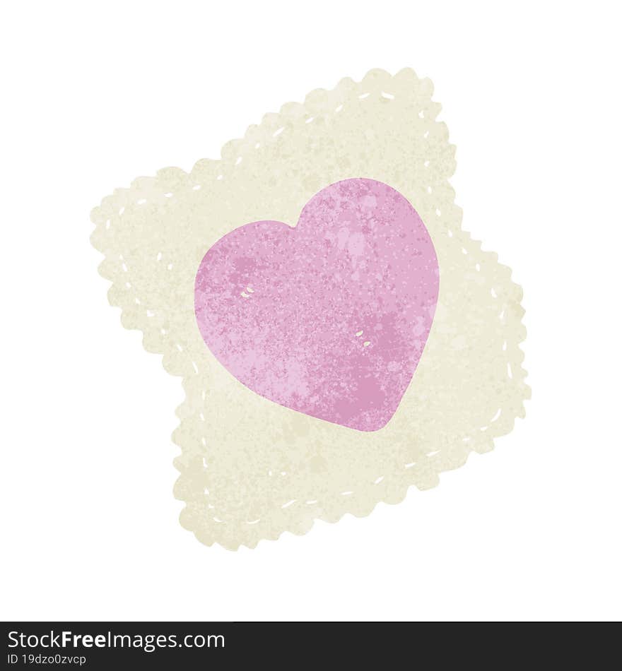 cartoon love heart handkerchief. cartoon love heart handkerchief